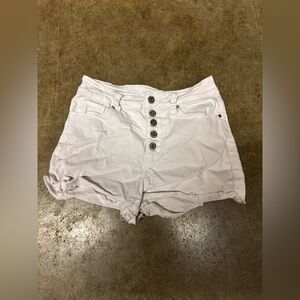 Women's White Button-Up Shorts size 5/27